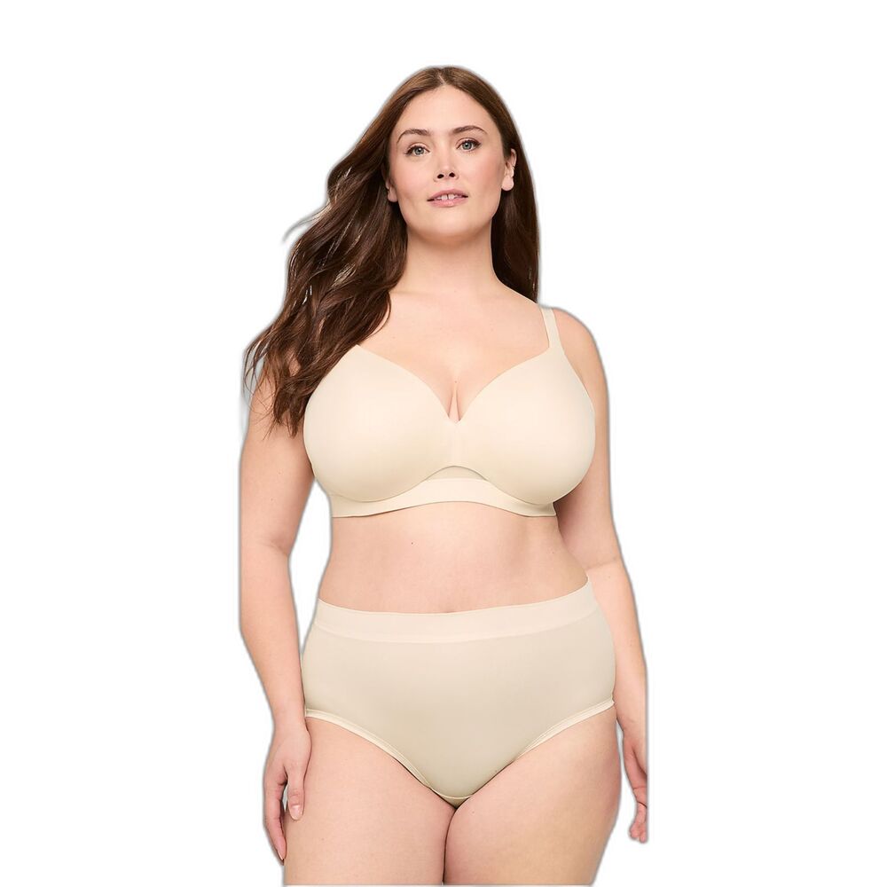 Cacique Comfort Bliss Wired Padded T Shirt Bra Nude Beige NWOT 42C